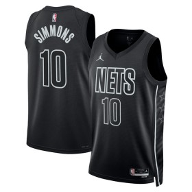 NBA Brooklyn Nets Trikot Ben Simmons 10 Jordan 2022-23 Statement Edition Schwarz Swingman - Herren